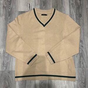 Oak + Fort v neck knit sweater